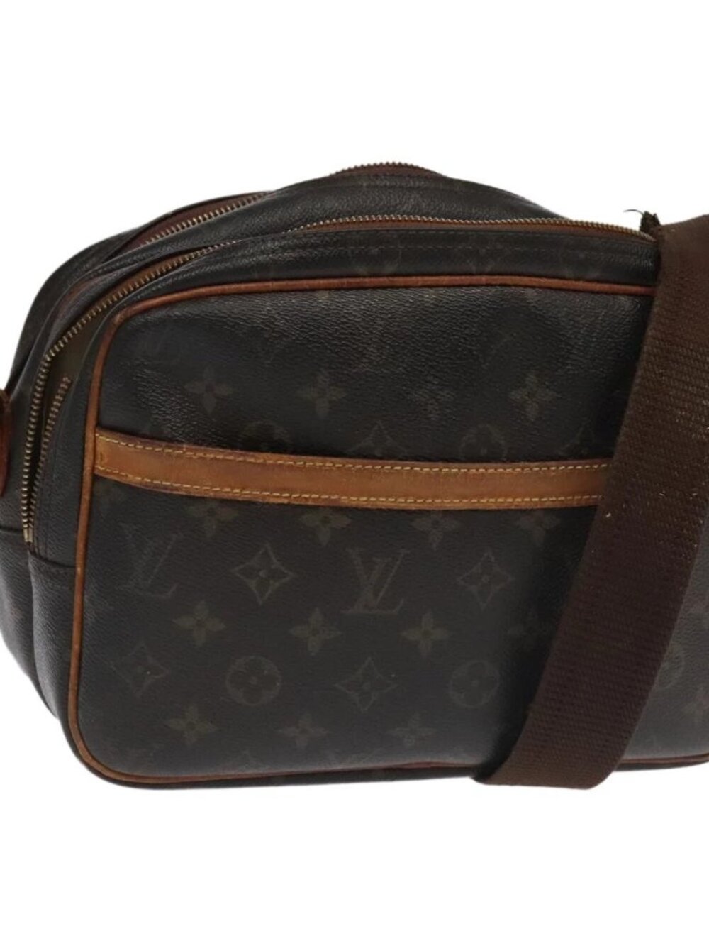 LOUIS VUITTON Monogram Reporter PM Shoulder Bag M45254 LV Auth